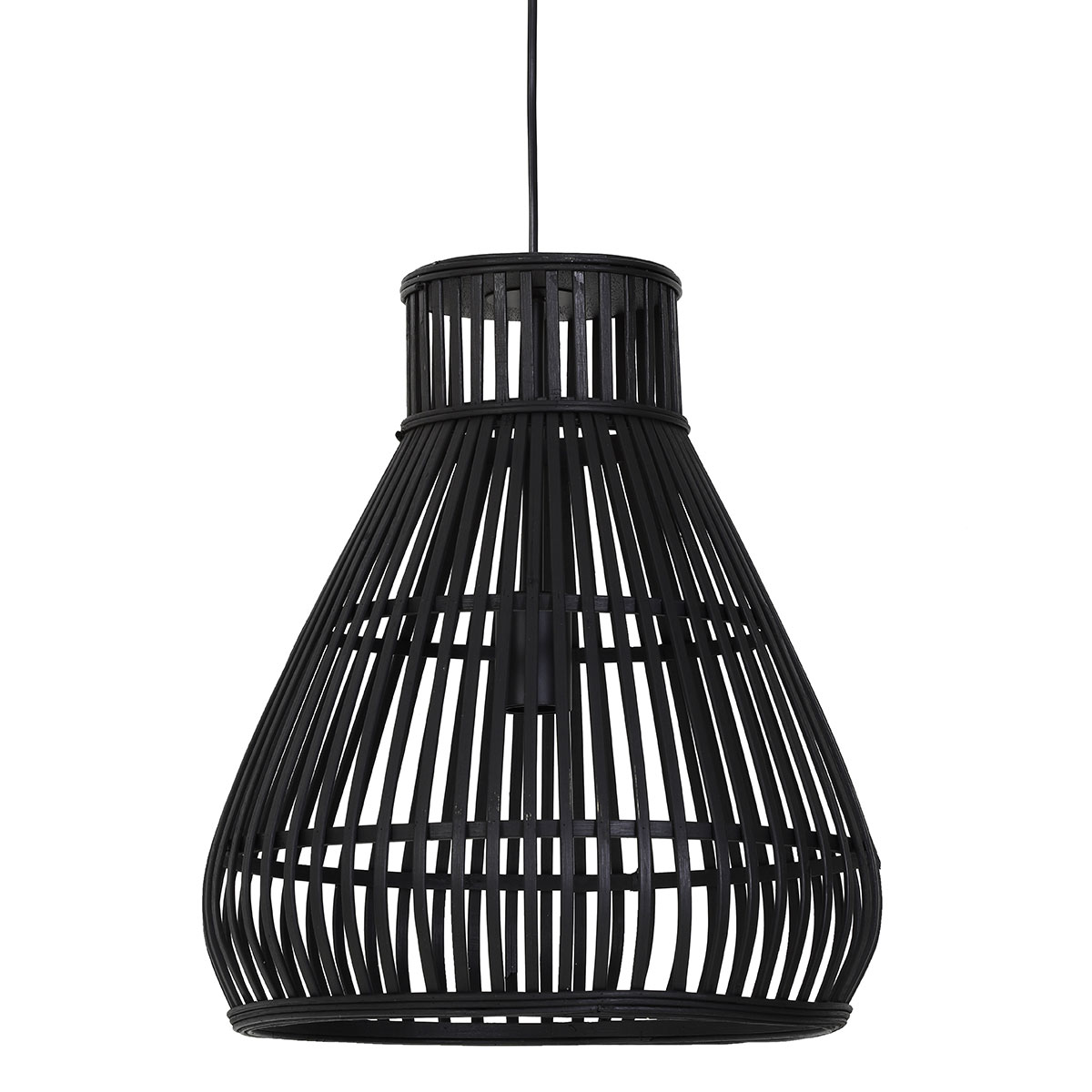 Additief Normaal gesproken snelheid Light & Living Timaka hanglamp – draadlamp – hout – Ø35 cm – zwart – LP.