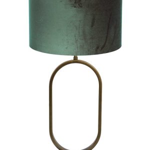 Light & Living Jamiri tafellamp – E27 (grote fitting) – brons en groen