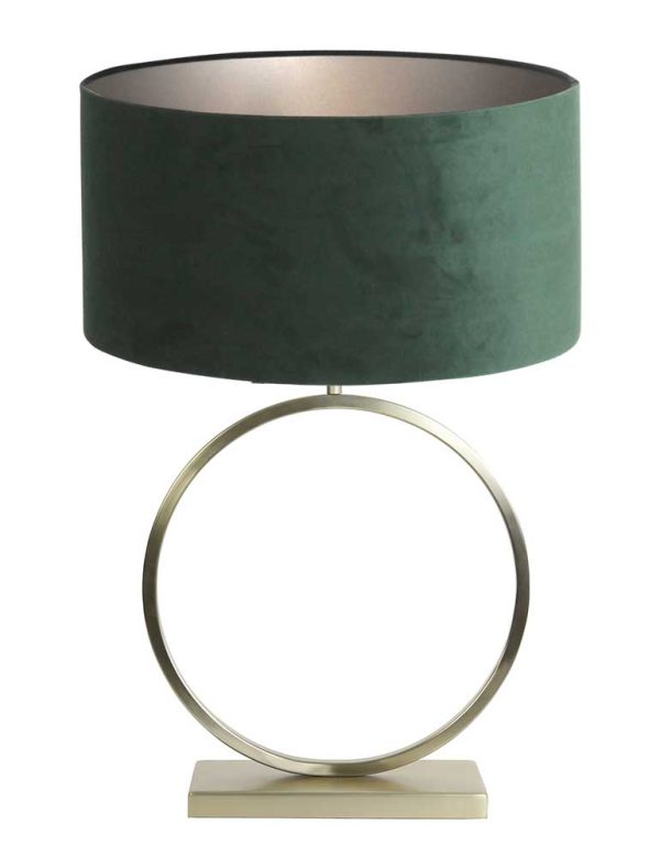 Light & Living Liva tafellamp – E27 (grote fitting) – goud en groen