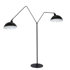 Light & Living Orion vloerlamp – Draai- en/of kantelbaar – E27 (grote fitting) – zwart