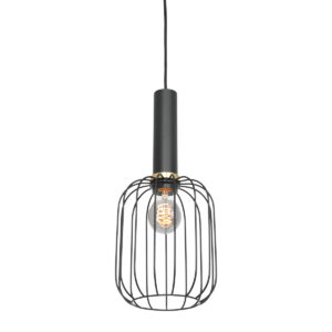 Mexlite Aureole hanglamp – ø 17 cm – E27 (grote fitting) – Zwart