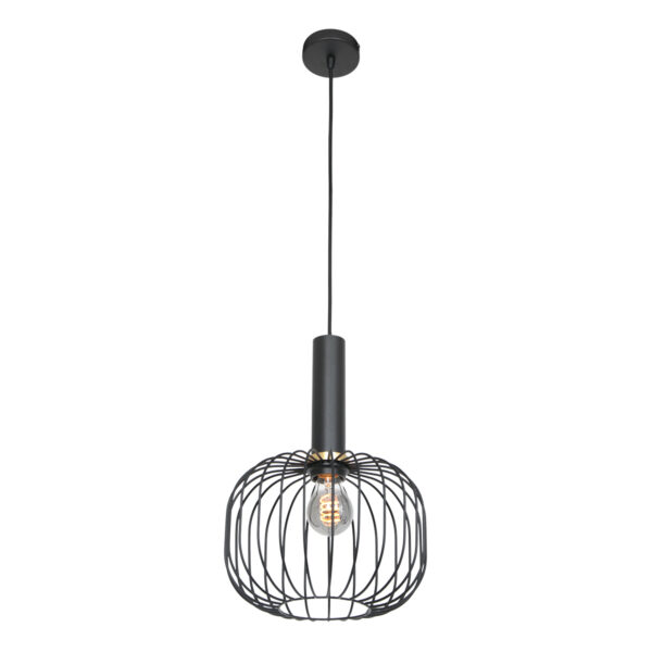 Mexlite Aureole hanglamp – ø 25 cm – E27 (grote fitting) – Zwart