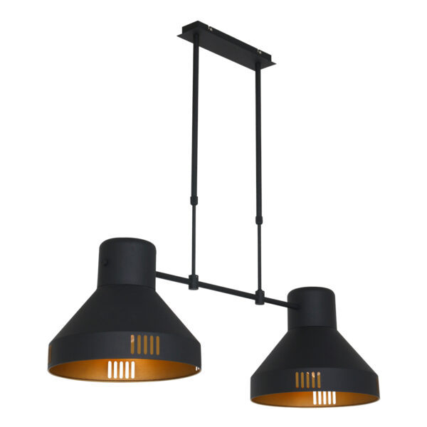 Mexlite Evy hanglamp – E27 (grote fitting) – Zwart