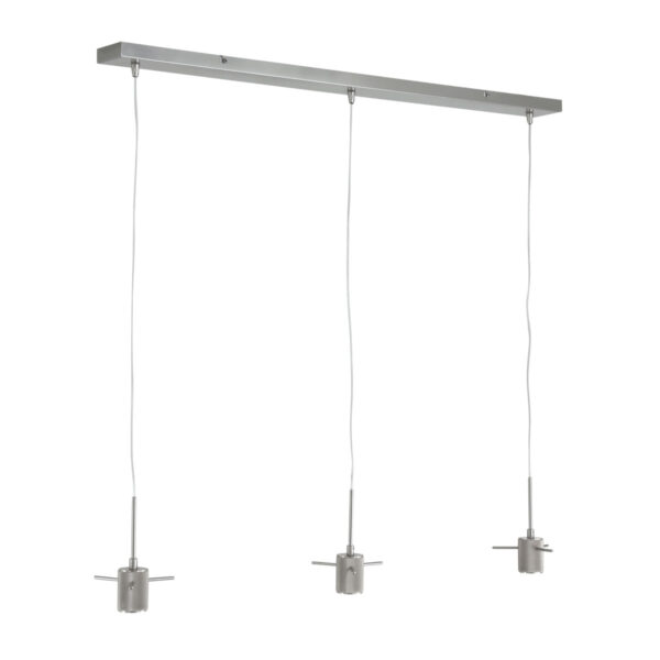 Steinhauer Glass light hanglamp – In hoogte verstelbaar – E27 (grote fitting) – Staal