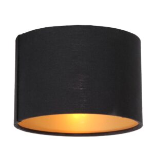 Steinhauer Lampenkappen lampenkap – ø 13 cm – E14 (kleine fitting) – Zwart