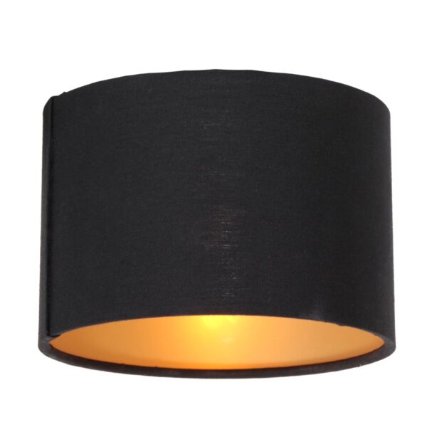 Steinhauer Lampenkappen lampenkap – ø 13 cm – E14 (kleine fitting) – Zwart