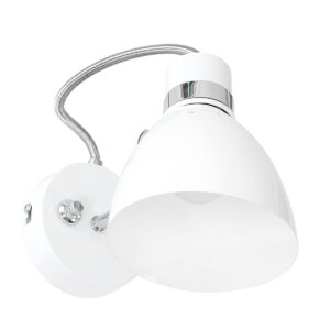 Steinhauer Spring wandlamp – ø 12 cm – E27 (grote fitting) – Wit