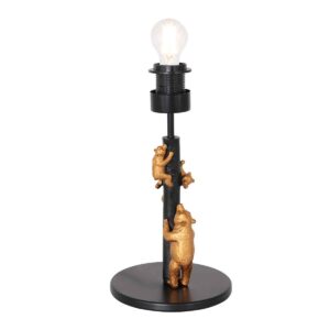Anne Light & Home Animaux tafellamp – ø 17 cm – Niet verstelbaar – E27 (grote fitting) – Zwart