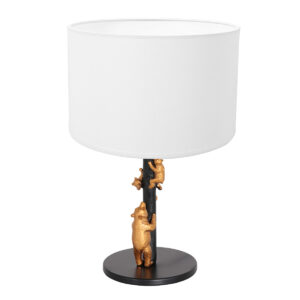 Anne Light & Home Animaux tafellamp – ø 20 cm – Niet verstelbaar – E27 (grote fitting) – Zwart