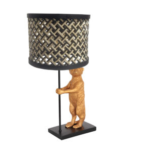 Anne Light & Home Animaux tafellamp – ø 20 cm – Niet verstelbaar – E27 (grote fitting) – Zwart