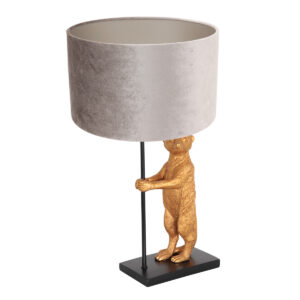 Anne Light & Home Animaux tafellamp – ø 30 cm – Niet verstelbaar – E27 (grote fitting) – Zwart
