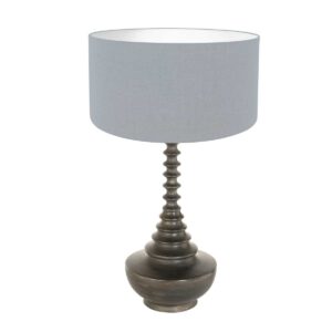 Anne Light & Home Bois tafellamp – ø 40 cm – Niet verstelbaar – E27 (grote fitting) – Zwart