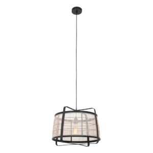 Anne Light & Home Capos hanglamp – ø 48 cm – In hoogte verstelbaar – E27 (grote fitting) – Zwart