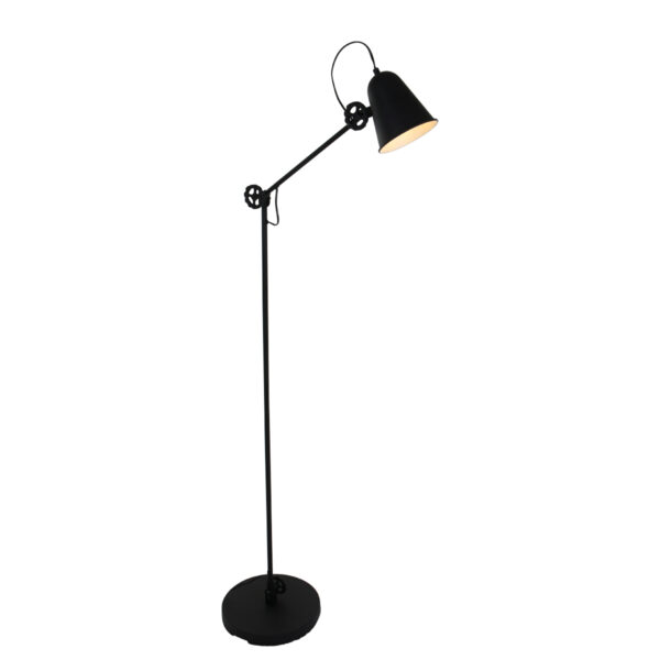 Anne Light & Home Dolphin vloerlamp – ø 28 cm – E27 (grote fitting) – Zwart