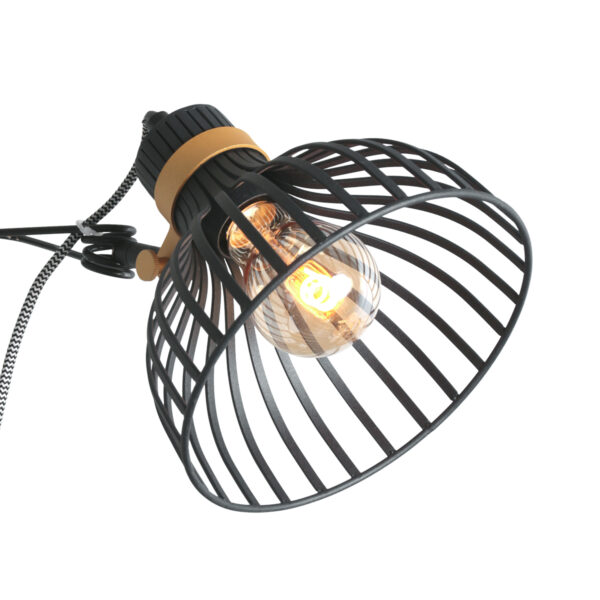 Anne Light & Home Dunbar wandlamp – E27 (grote fitting) – Zwart