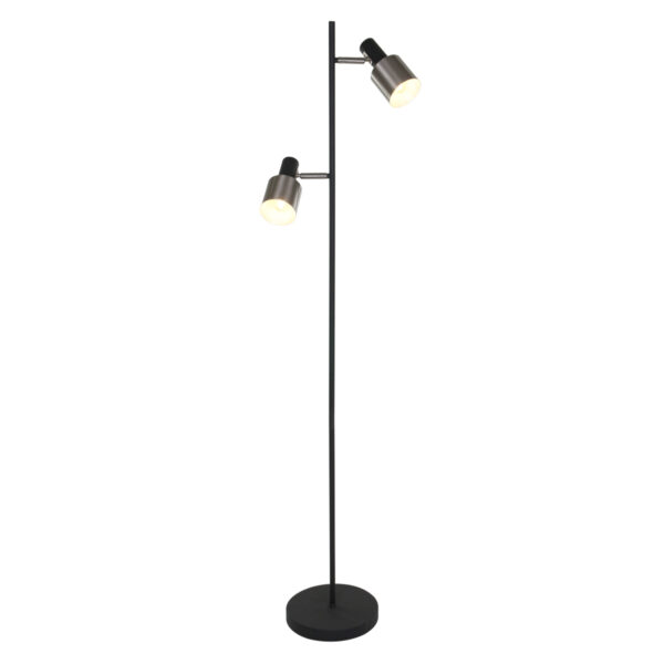 Anne Light & Home Fjorgard vloerlamp – ø 25 cm – E27 (grote fitting) – Zwart