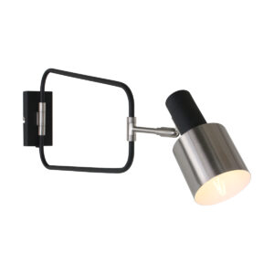 Anne Light & Home Fjorgard wandlamp – E27 (grote fitting) – Zwart