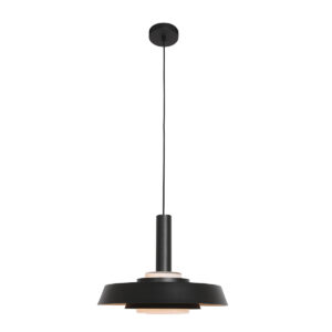 Anne Light & Home Flinter hanglamp – ø 42 cm – E27 (grote fitting) – Zwart