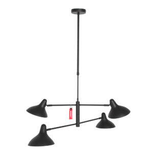 Anne Light & Home Kasket hanglamp – ø 100 cm – In hoogte verstelbaar – E27 (grote fitting) – Zwart