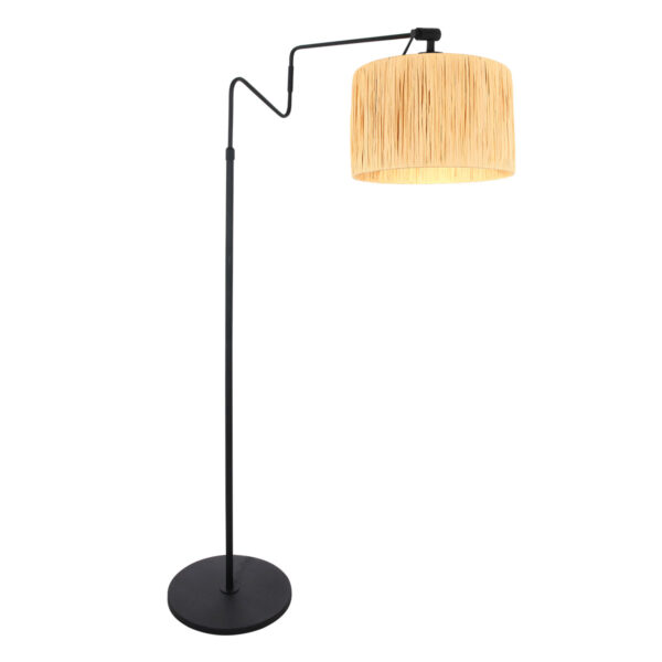 Anne Light & Home Linstrom vloerlamp – E27 (grote fitting) – Zwart