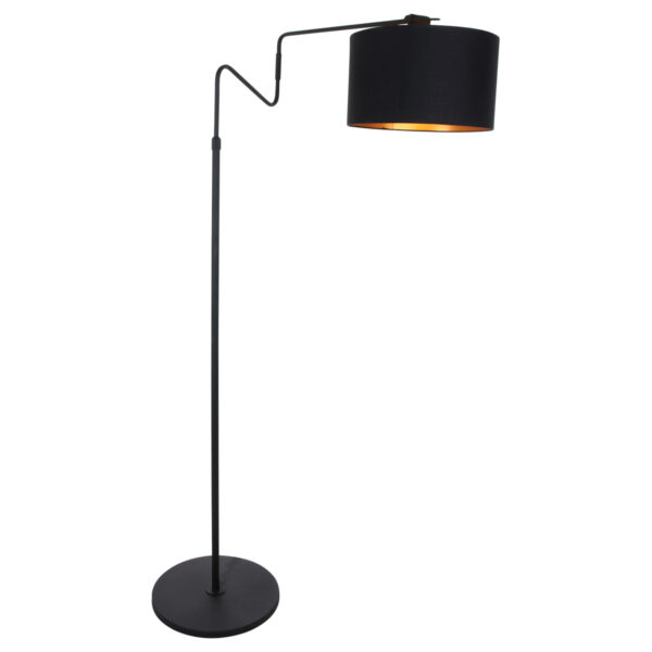 Anne Light & Home Linstrom vloerlamp – E27 (grote fitting) – Zwart