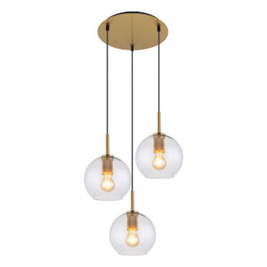 Globo Adara hanglamp – ø 47 cm – E27 (grote fitting) – Messing