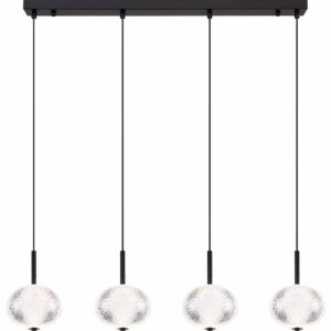 Globo Aida hanglamp – Ingebouwd (LED) – Zwart