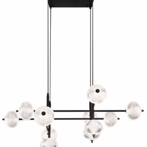 Globo Aida hanglamp – Ingebouwd (LED) – Zwart