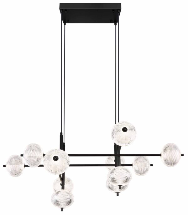 Globo Aida hanglamp – Ingebouwd (LED) – Zwart