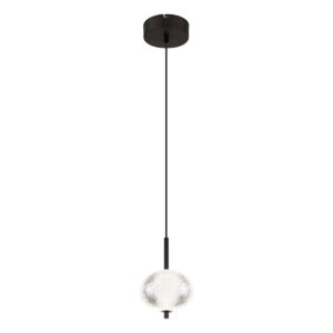 Globo Aida hanglamp – ø 15 cm – Ingebouwd (LED) – Zwart