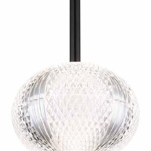 Globo Aida hanglamp – ø 15 cm – Ingebouwd (LED) – Zwart