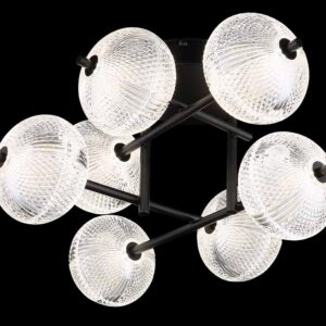 Globo Aida plafonniere – Ingebouwd (LED) – Zwart