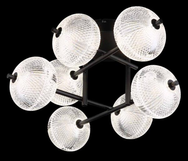 Globo Aida plafonniere – Ingebouwd (LED) – Zwart