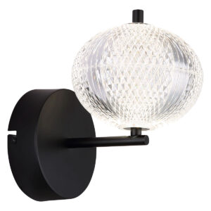 Globo Aida wandlamp – Ingebouwd (LED) – Zwart
