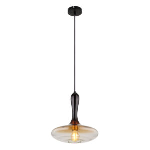 Globo Aladdin hanglamp – ø 33 cm – E27 (grote fitting) – Zwart