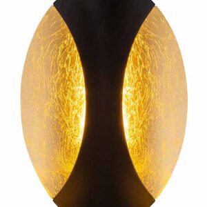 Globo Alexandra wandlamp – Ingebouwd (LED) – Zwart