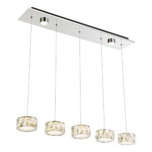 Globo Amur hanglamp – Ingebouwd (LED) – Chroom