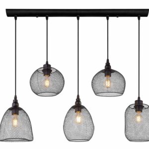 Globo Anya hanglamp – E27 (grote fitting) – Zwart