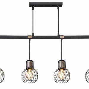 Globo Argusto hanglamp – E27 (grote fitting) – Zwart