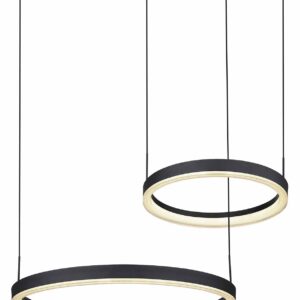 Globo Augusto hanglamp – Ingebouwd (LED) – Zwart