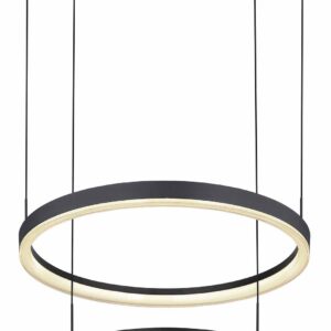 Globo Augusto hanglamp – Ingebouwd (LED) – Zwart