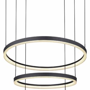 Globo Augusto hanglamp – Ingebouwd (LED) – Zwart