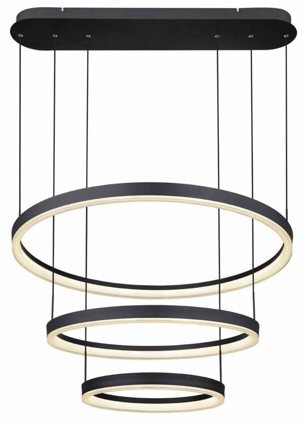 Globo Augusto hanglamp – Ingebouwd (LED) – Zwart