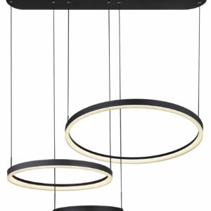 Globo Augusto hanglamp – Ingebouwd (LED) – Zwart