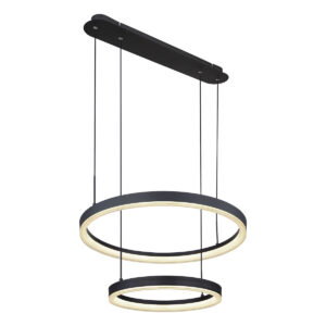 Globo Augusto hanglamp – Ingebouwd (LED) – Zwart