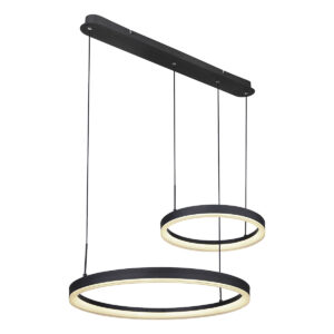 Globo Augusto hanglamp – Ingebouwd (LED) – Zwart