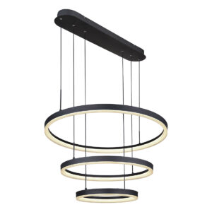 Globo Augusto hanglamp – Ingebouwd (LED) – Zwart