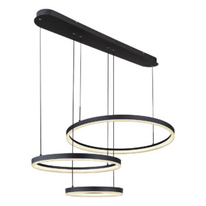 Globo Augusto hanglamp – Ingebouwd (LED) – Zwart