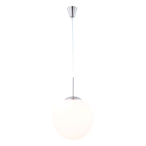 Globo Balla hanglamp – ø 30 cm – E27 (grote fitting) – Nikkel