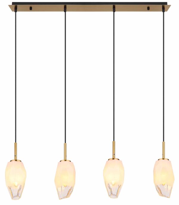 Globo Barcley hanglamp – E14 (kleine fitting) – Messing